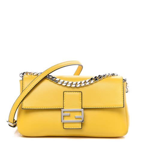 fendi nappa micro baguette sunflower|Fendi baguette monogram.